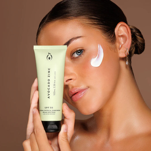 Avocado Zinc SPF 50 Natural Physical Sunscreen | 100ml