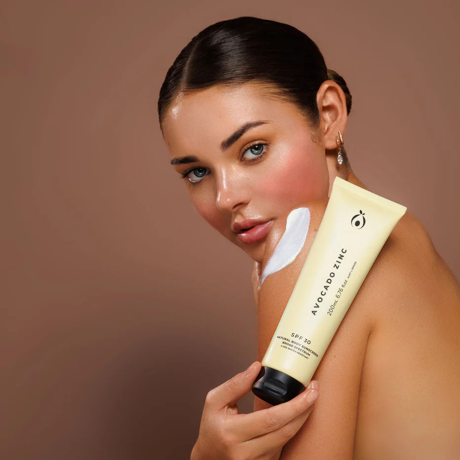 Avocado Zinc SPF 30 Natural Body Sunscreen | 200ml