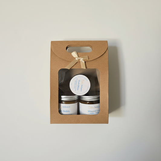 Nappy Balm, First aid balm and whipped tallow cream for babies gift pack, baby shower idea