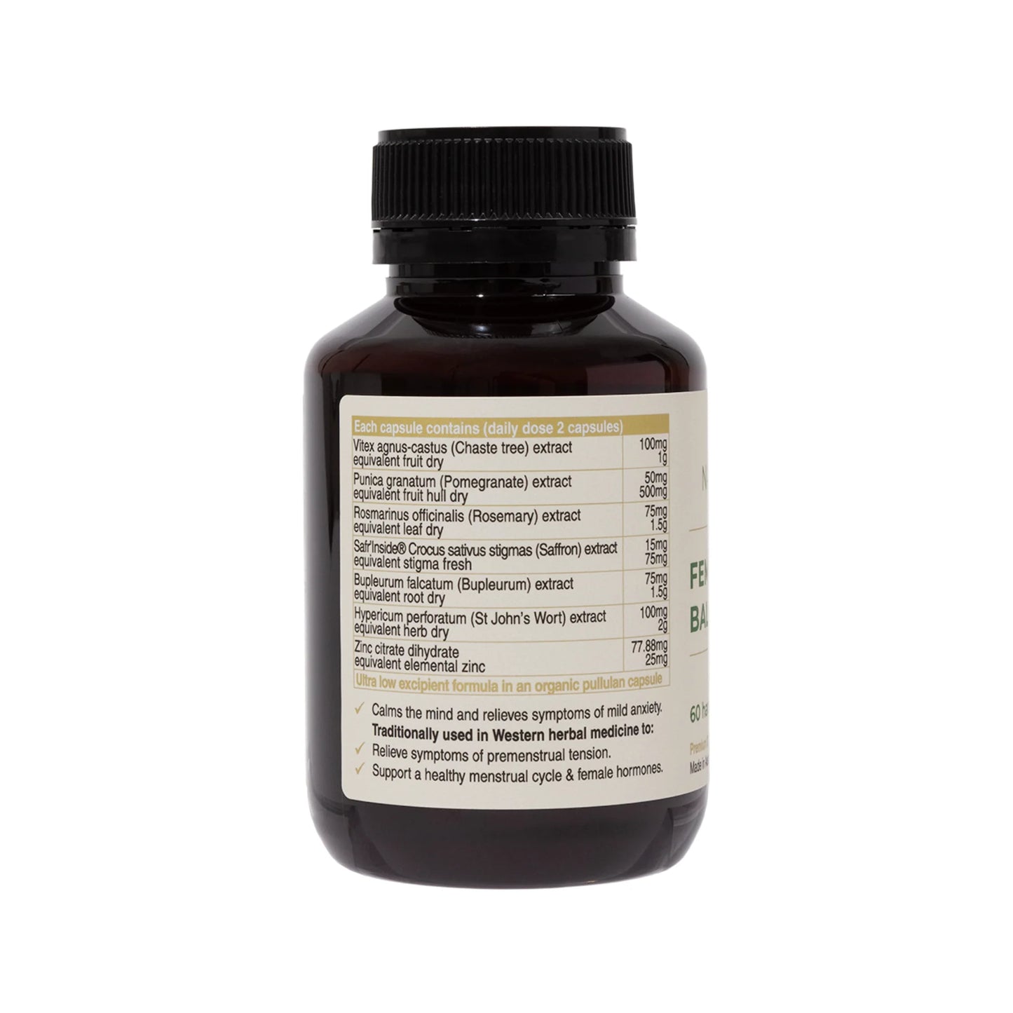 NaturoElite Female Balance | Balance Hormones & Mood | 60 Capsules
