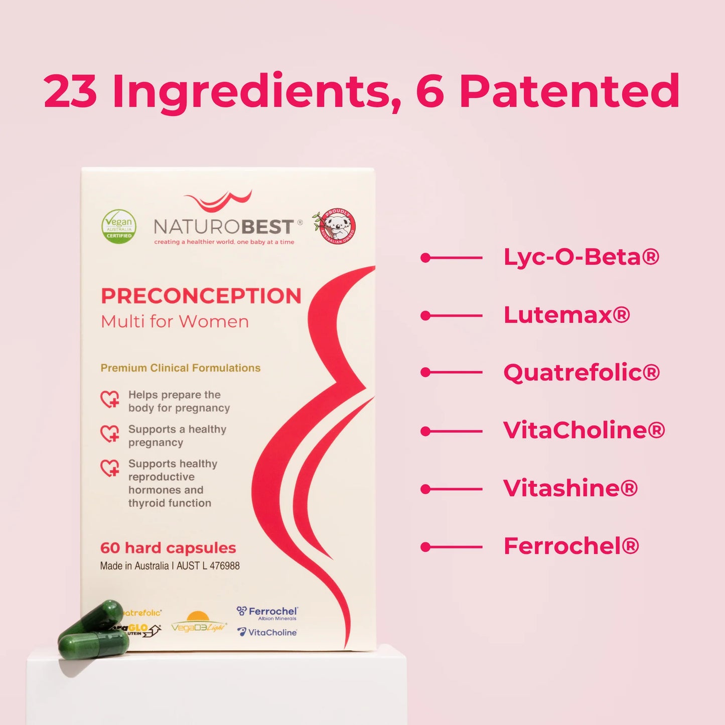 NaturoBest Preconception Multi for Women | Best Pre-Pregnancy Vitamins