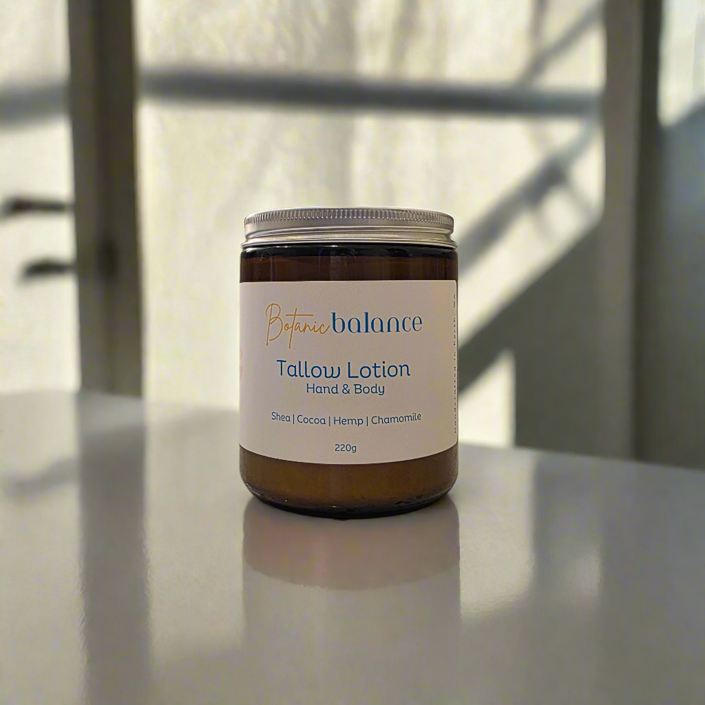 Tallow Lotion | Light Tallow Moisturiser | Everyday Skin Hydration | Chamomile, Hemp, Shea & Kawakawa