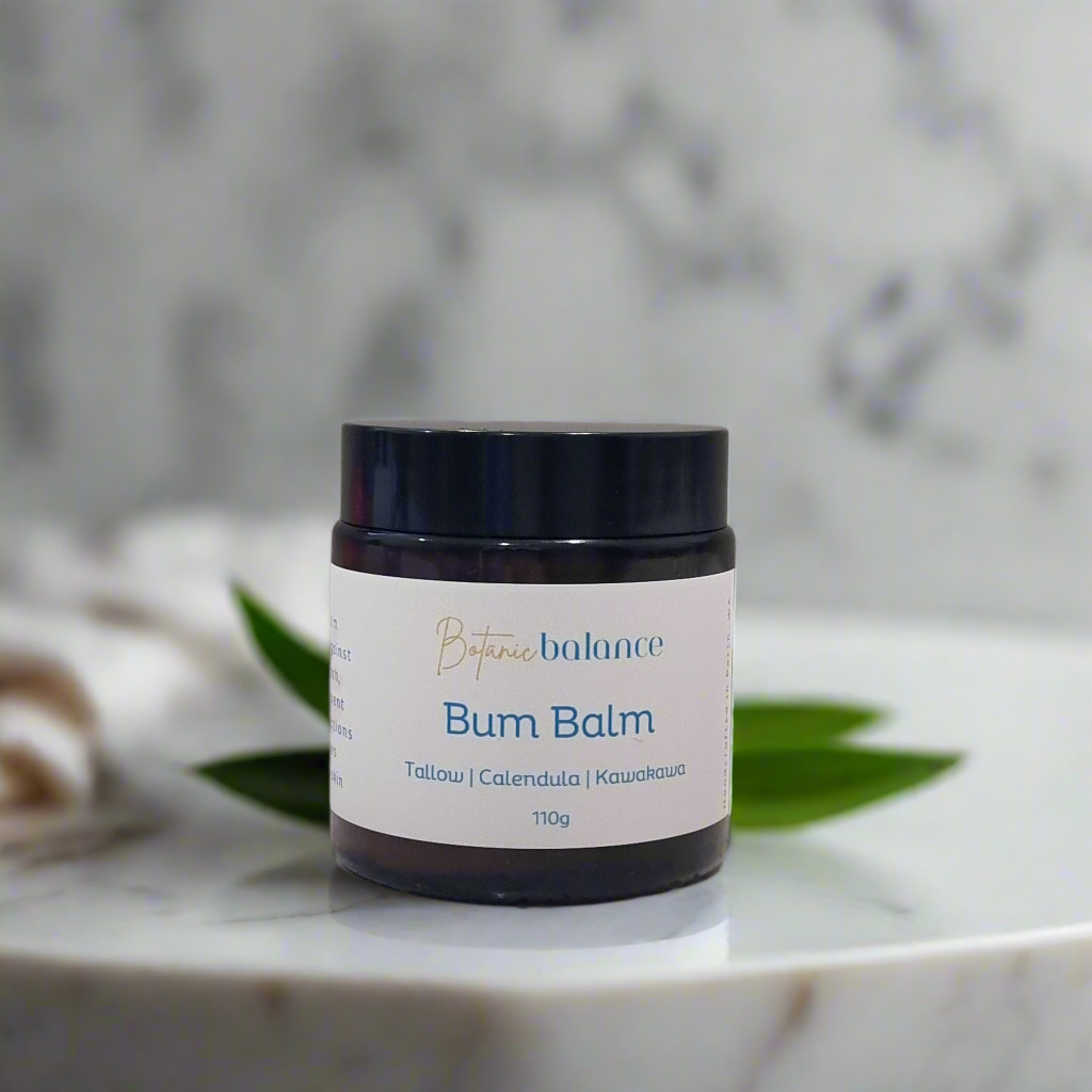 Bum Balm | 100% Grass-Fed and Finished Tallow | Kawakawa