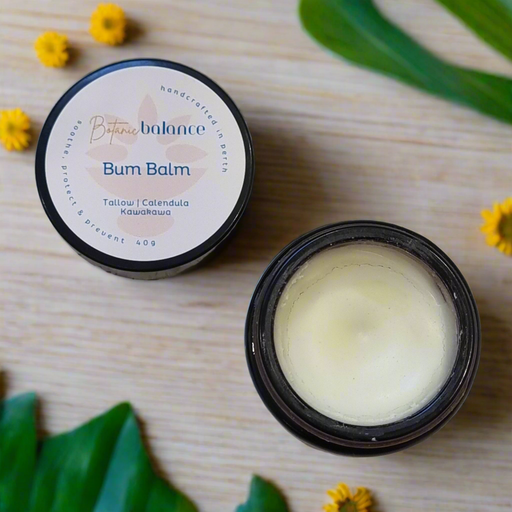 Bum Balm | 100% Grass-Fed and Finished Tallow | Kawakawa