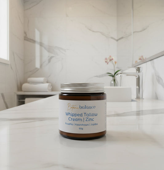 Whipped Tallow Cream+ | Zinc Infused Moisturiser| Mineral Barrier Day Cream