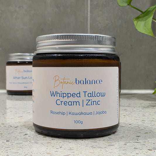 Whipped Tallow Cream+ | Zinc Infused Moisturiser| Mineral Barrier Day Cream