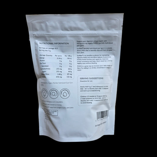 Therapure my organic PHGG 250g | Partially hydrolysed guar gum | Fibre, Digestion Support