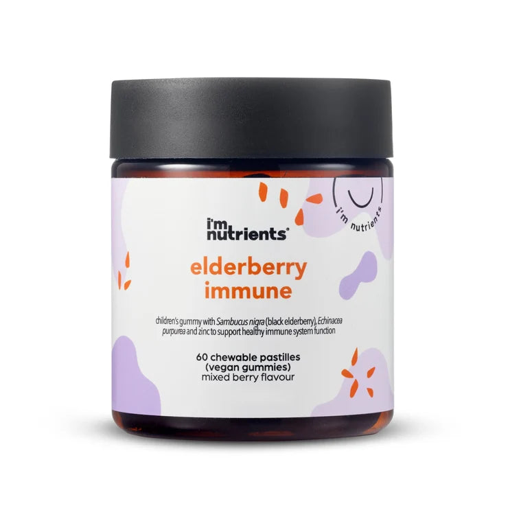 Elderberry Immune Gummies Supplement for Kids, with Echinacea + Zinc | 60 Gummies