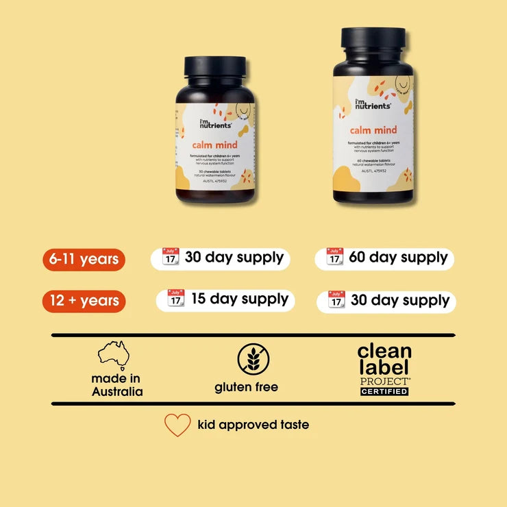 I'm Nutrients Calm Mind | 60 chewable tablets