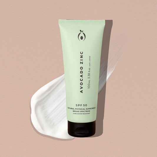 Avocado Zinc SPF 50 Natural Physical Sunscreen | 100ml