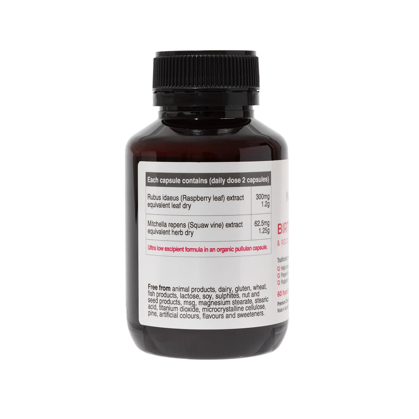 Birth Prep & Recovery | 60 Capsules | Prepare for Labour or Soothe Cramps During Menstruation
