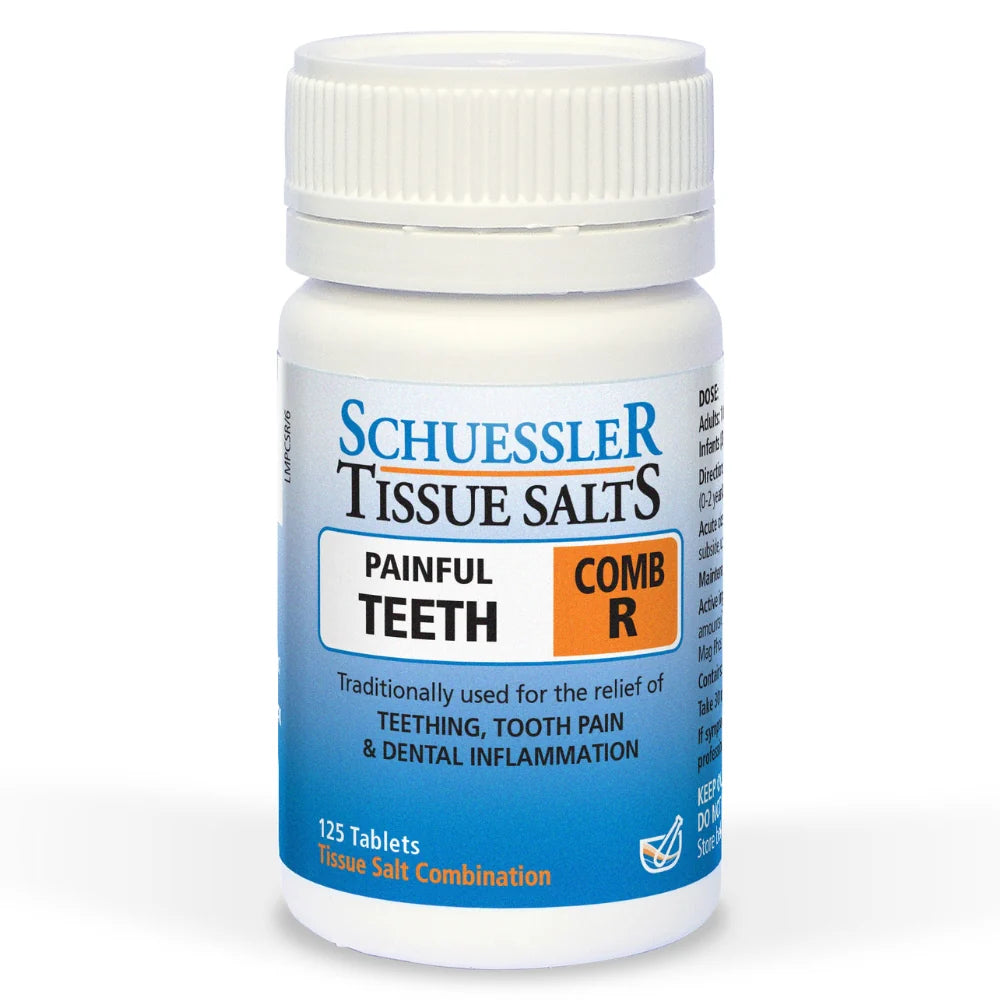 Schuessler Tissue Salts 125 Tablets - COMB R | PAINFUL TEETH