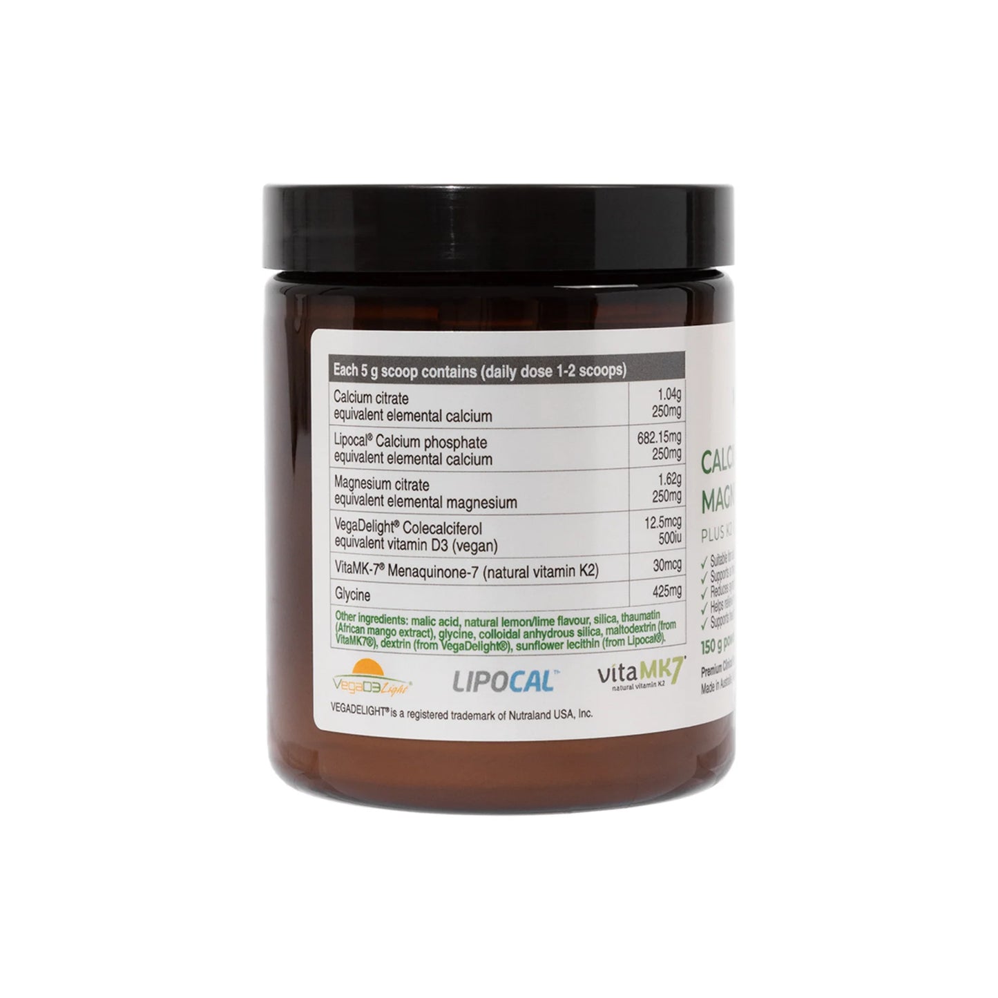 NaturoBest Calcium & Magnesium Plus K2 & D3 | NaturoElite Bone & Muscle Support