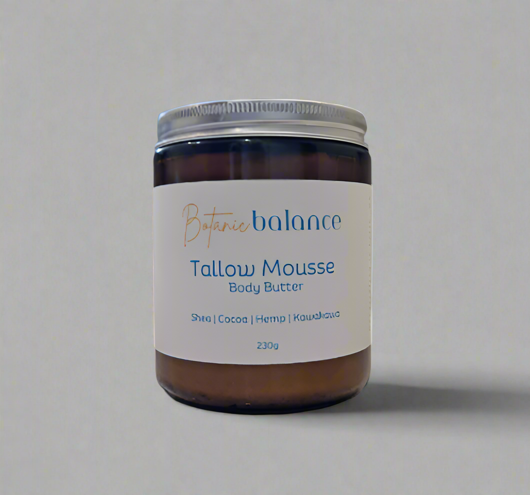 Tallow Mousse | Nourishing & Soothing Body Butter | Shea, Hemp, Cocoa & Kawakawa