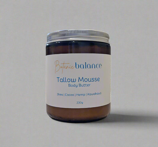 Tallow Mousse | Nourishing & Soothing Body Butter | Shea, Hemp, Cocoa & Kawakawa | 230g