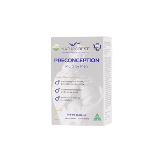 NaturoBest Preconception Men Multi - Support Your Fertility Journey in Perth. Free & Speedy Delivery.