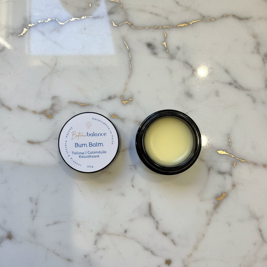 Bum Balm | 100% Grass-Fed and Finished Tallow | Kawakawa