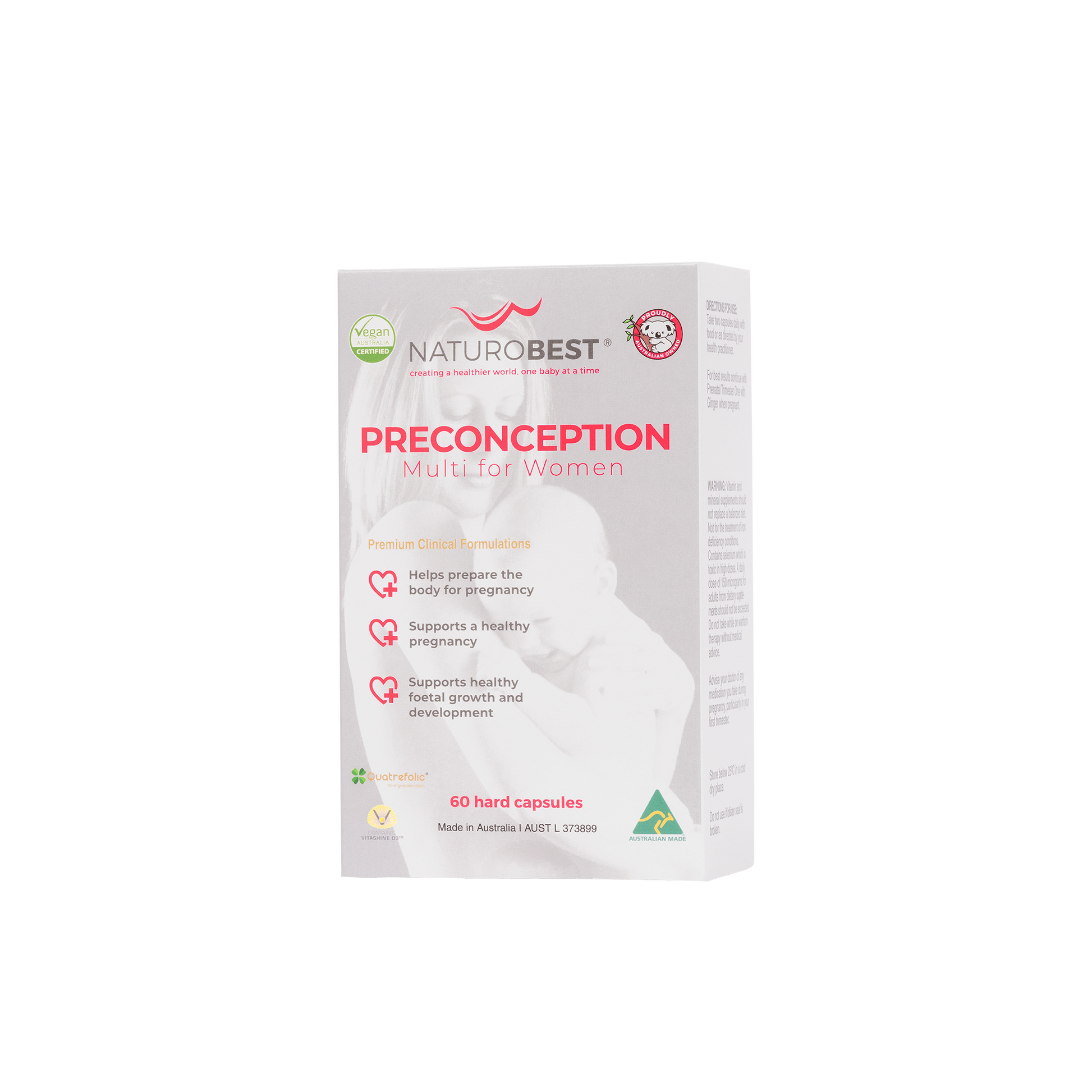 Naturobest Preconception for women, Perth health shop, multivitamin, support health pregnancy