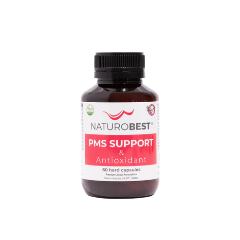 Naturobest PMS Support and antioxidant, Perth Health store, hormone balance, reduce PMS symptoms